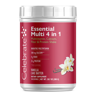 Essential 4 in 1 Vanilla Cake batter tub image