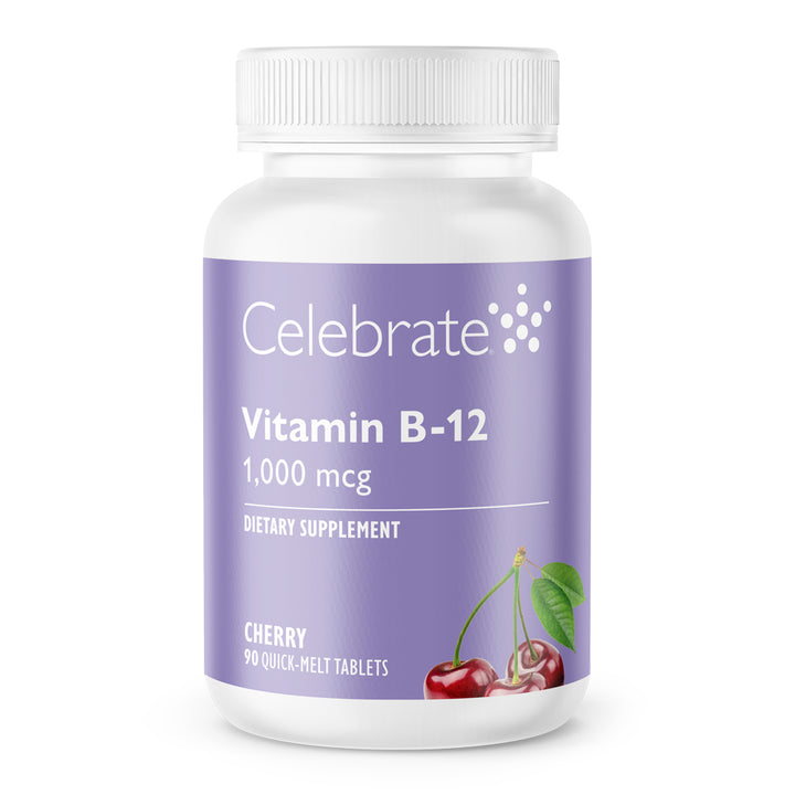 Vitamin B-12 1,000 mcg Quick-Melt Tablet, Cherry
