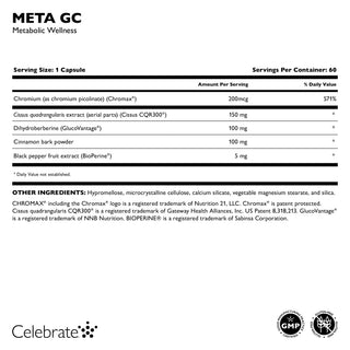 META GC - Nutritional Facts