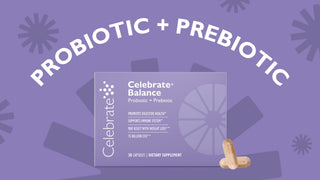 A video describing Celebrate Vitamins Probiotic plus Prebiotic capsules